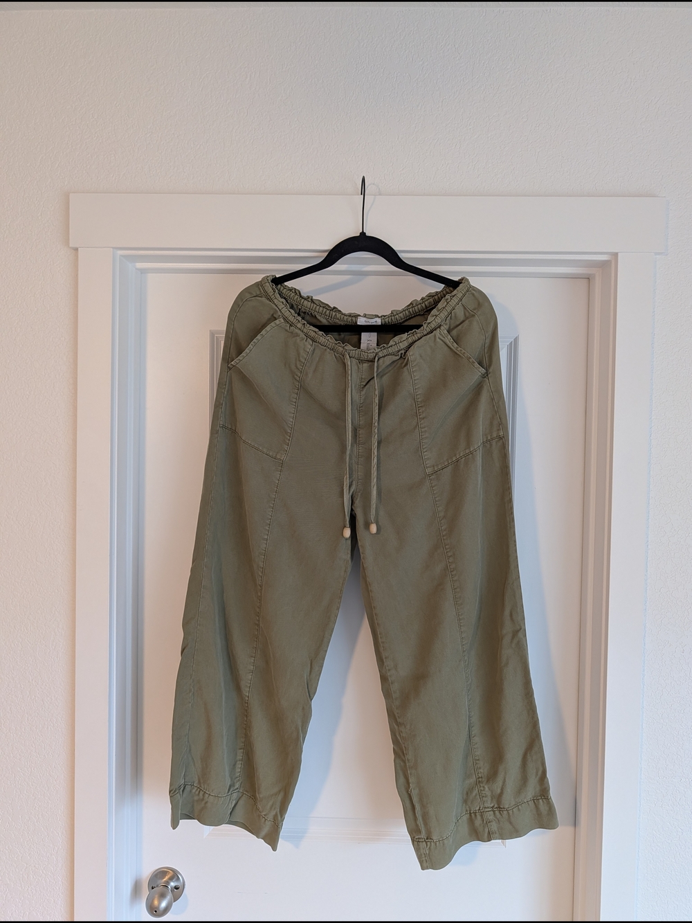 J By Joie Olive Drawstring Relaxed Waist Pants